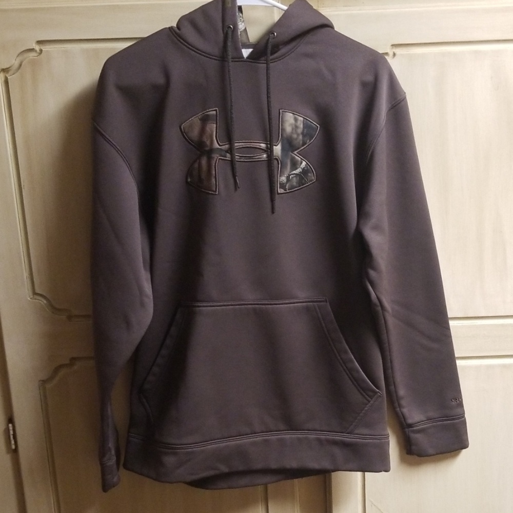 UA Brown and camo hoodie